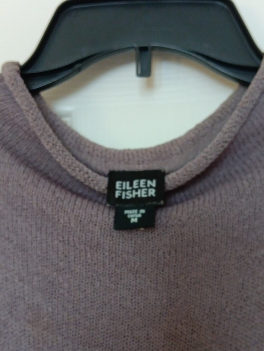 Eileen Fisher Plum Sleeveless Knit Shell.SIZE M.EUC - Picture 3 of 6